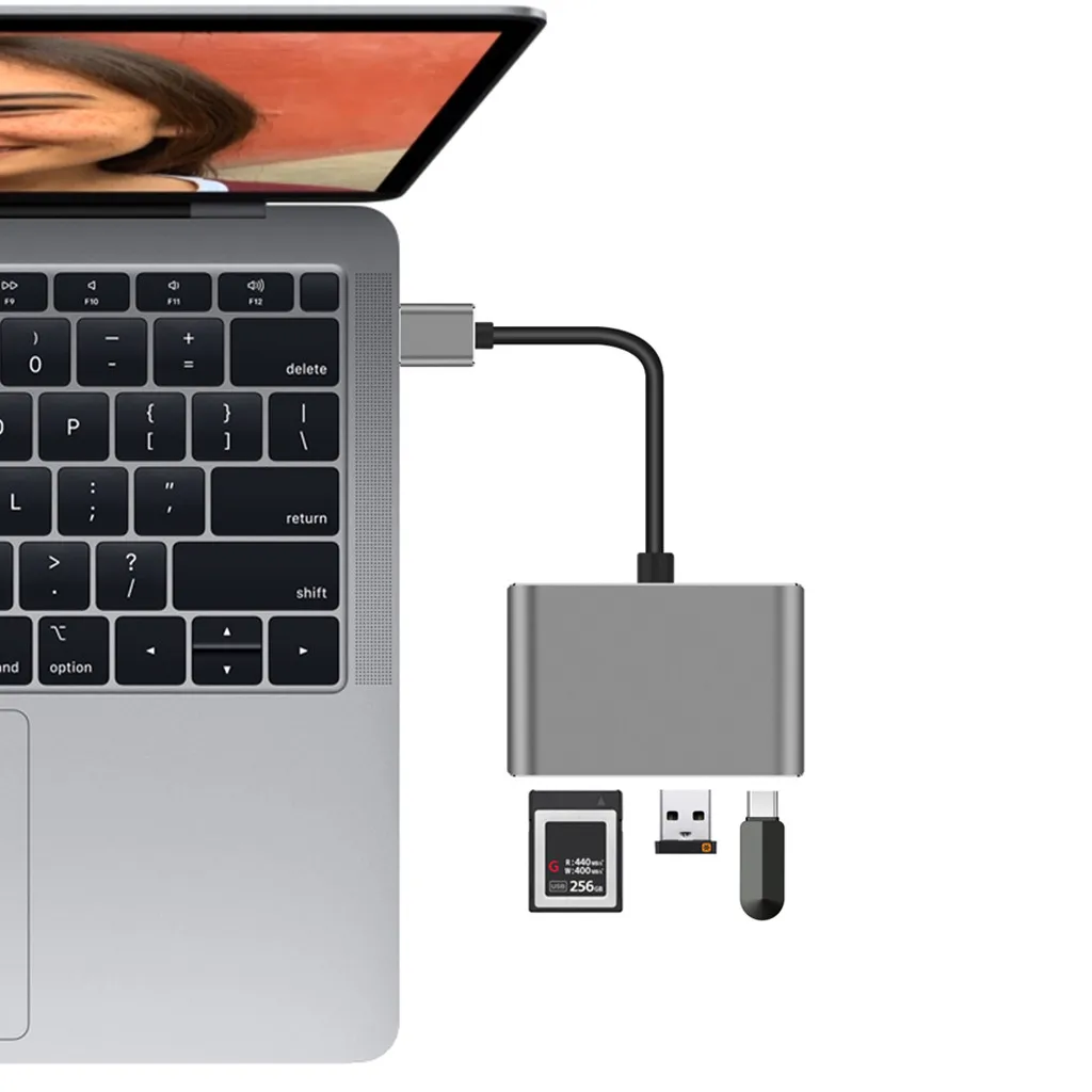 USB 3 0 концентратор Тип с разъемами типа C и 4K X 2K HDMI/DVI зарядка через кард ридер