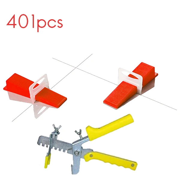 

401 шт., 2 мм распорка, система выравнивания плитки, инструменты для напольного покрытия, 300 зажимов + 100 клиньев + плоскогубцы CNIM Hot