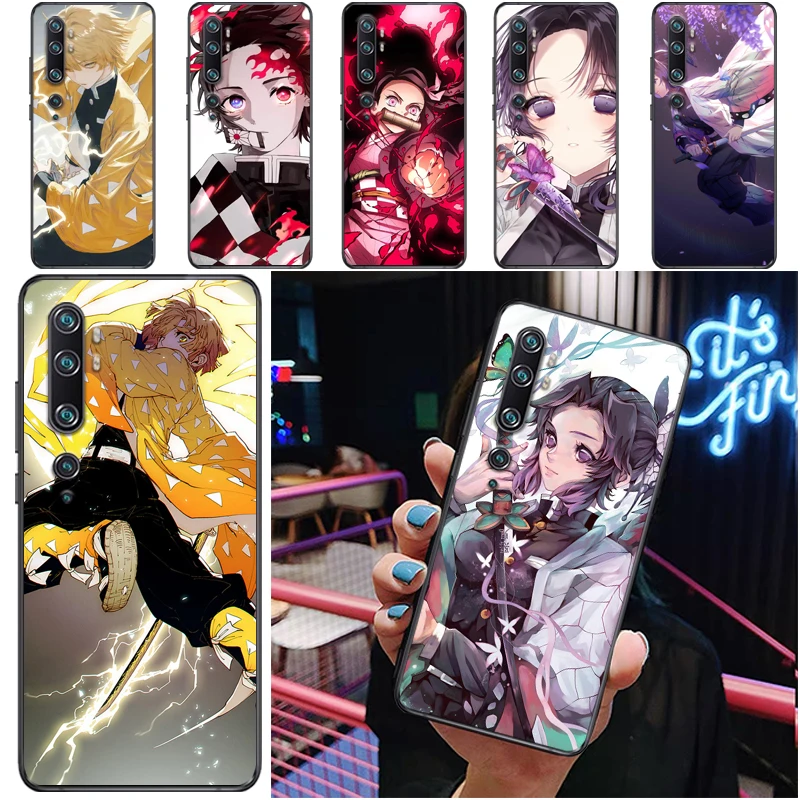 

Demon Slayer Kamado Tanjirou Agatsuma Zenitsu Kamado Nezuko Kimetsu No Yaiba Phone Case For Xiaomi CC9 Pro CC9e Soft TPU