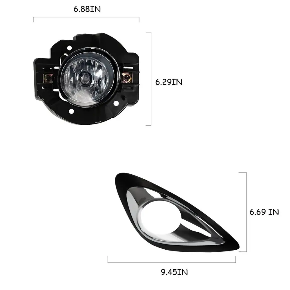 M & C для Nissan March Micra 2013 2016 хэтчбек 2 шт. автомобиль Hologen противотуманная фара
