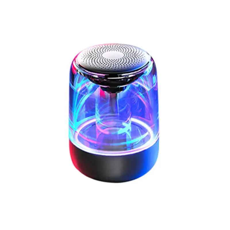 

Yayunshi C7 Wireless Bluetooth Speaker Subwoofer Portable Colorful Lighting Car Crystal Glass LED Colorful Lights