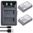 Аккумулятор BLS5 2000 ма  ч, светодиодный, двойной, с портом type-C, для Olympus PEN, с зарядным устройством, с зарядным устройством, светодиодный, для Olympus PEN, с зарядным устройством, с зарядным устройством, с возможностью подключения к зарядному устройству, с возможностью подключения к заряд