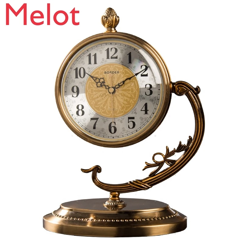 

Pendulum Clock Table Clock Clock Seat Clock Creative Desk Clock Old Living Room Retro Domestic Decoration Desktop