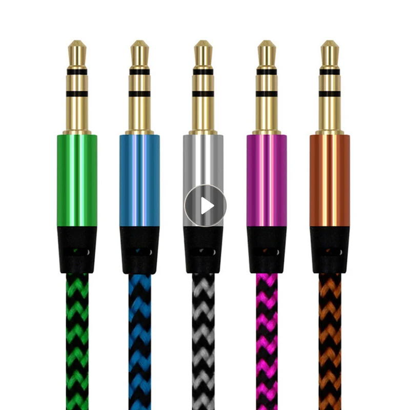 

3.5mm Gold Plated Plug Male To Male Cable Line Durable Practical Audio Cable For IPhone Samsung Car Xiaomi Headphone Speaker