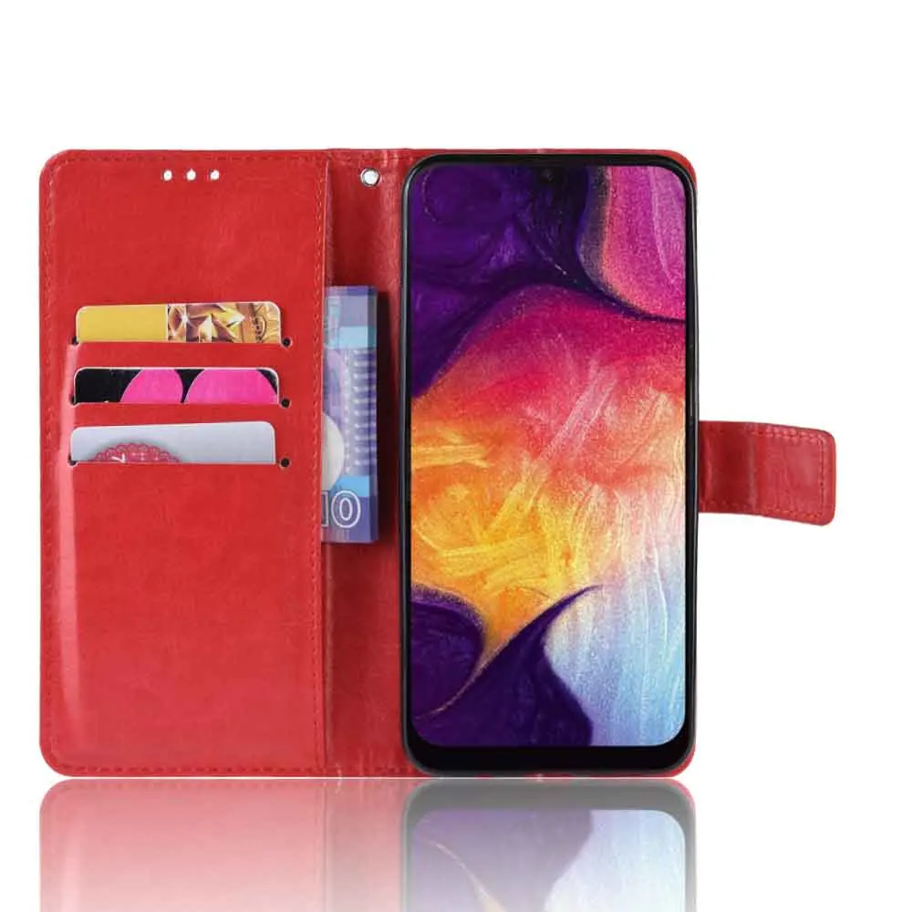 Кожаный чехол для телефона samsung A50S A40S A9S/A9 Star Pro/A9 Xcover 4S 4 G390F Чехол-кошелек с подставкой Ретро Coque