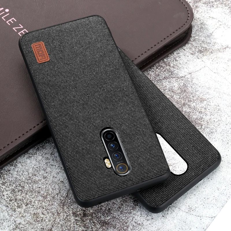 

For OPPO Realme X2 Pro Case Fabric Shockproof Silicone Soft Back Cover Luxury MOFi Reno ACE Realme 5 Pro Anti-Knock Coques
