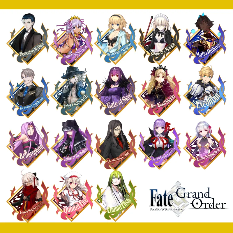 Японский брелок с подвесками Fate Go, акриловый мультяшный рисунок, саблей FGO, автомобильный брелок, брелки, рождественский подарок