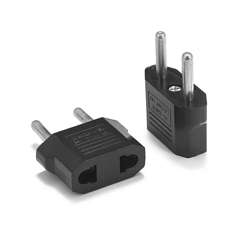 1000 шт. Европейский адаптер для поездок Американский США в ЕС Евро штепсельный