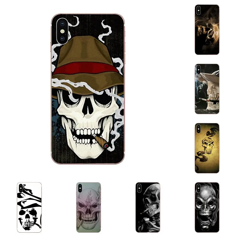 Мягкий чехол из ТПУ с узором для Apple iPhone 4 4s 5 5C 5S SE 6 6S 7 8 Plus X XS Max XR Smoking