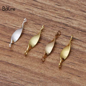 BoYuTe (100 шт.лот) 16 мм длина металлическая латунная витая Соединительная палка Diy аксессуары для ювелирных изделий ручной работы