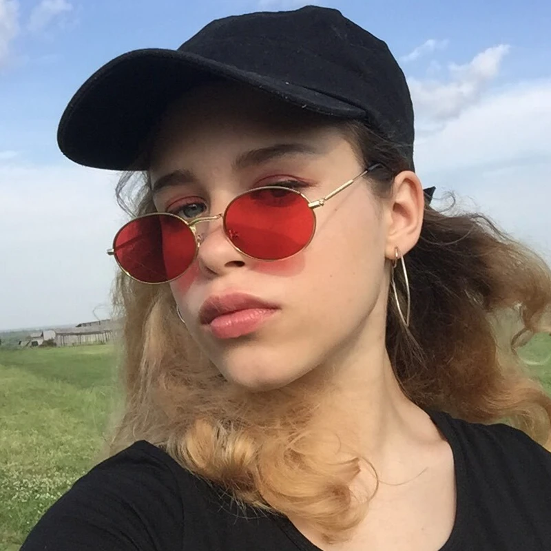 Женские Модные солнцезащитные очки овальные брендовые Роскошные в