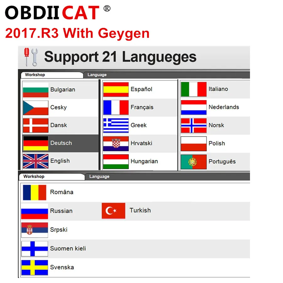Новейшая модель SW 2017.R3 бесплатное программное обеспечение Keygen для TCS Pro Multidiag МВД
