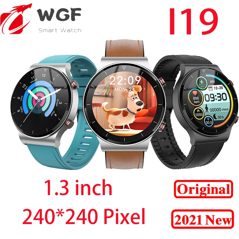 

2021 New I19 Bluetooth Call Smartwatch Men MP3 Music Play Sports Bracelet Fitness for iwo 13 apple andriod PK W26 T900 T600 W46