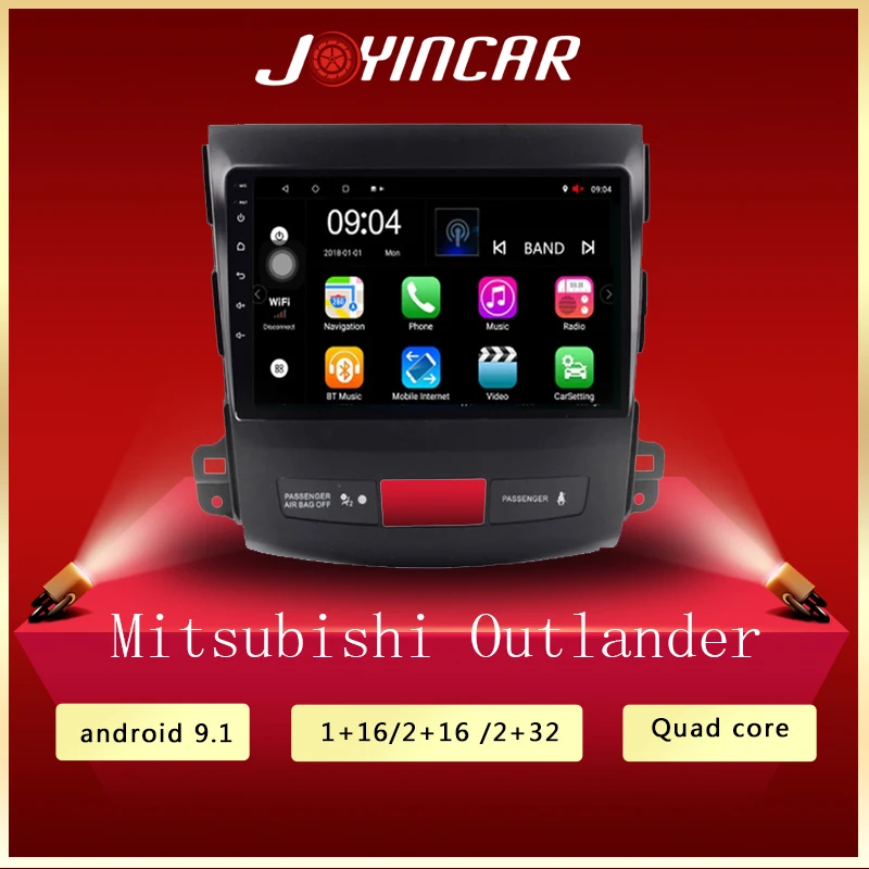 Автомагнитола 2DIN на Android 9 0 2 + 32 ГБ мультимедийный плеер с GPS навигацией для Mitsubishi