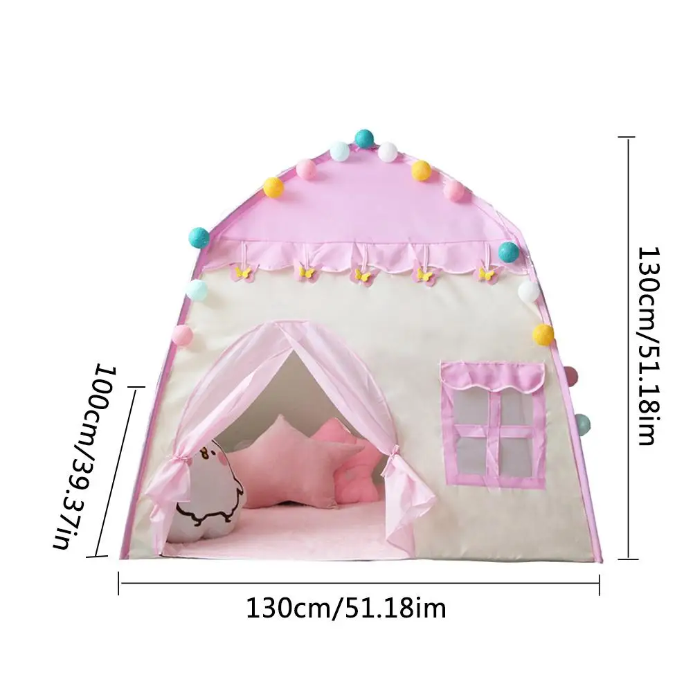 

2020 HOT Kids Tent Oxford Cloth Play House 3-4 Children Indoor Toy House Girls Birthday Gift Pink Baby Tent carpas infantiles