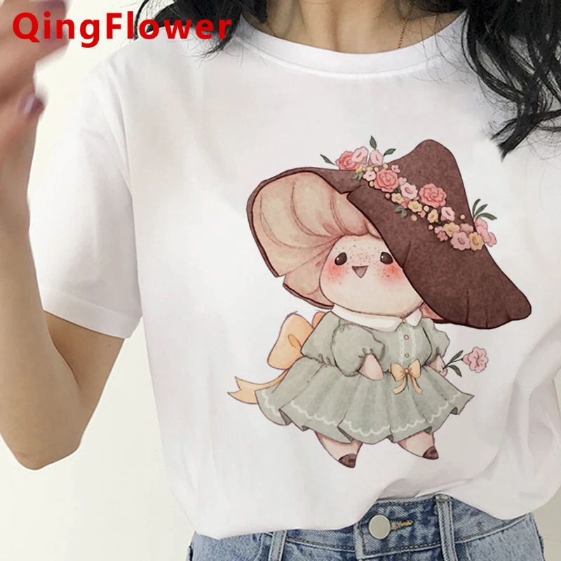 

Kawaii летняя одежда в виде грибов, Женская белая футболка, harajuku ulzzang tumblr Графические футболки, женские топы ulzzang