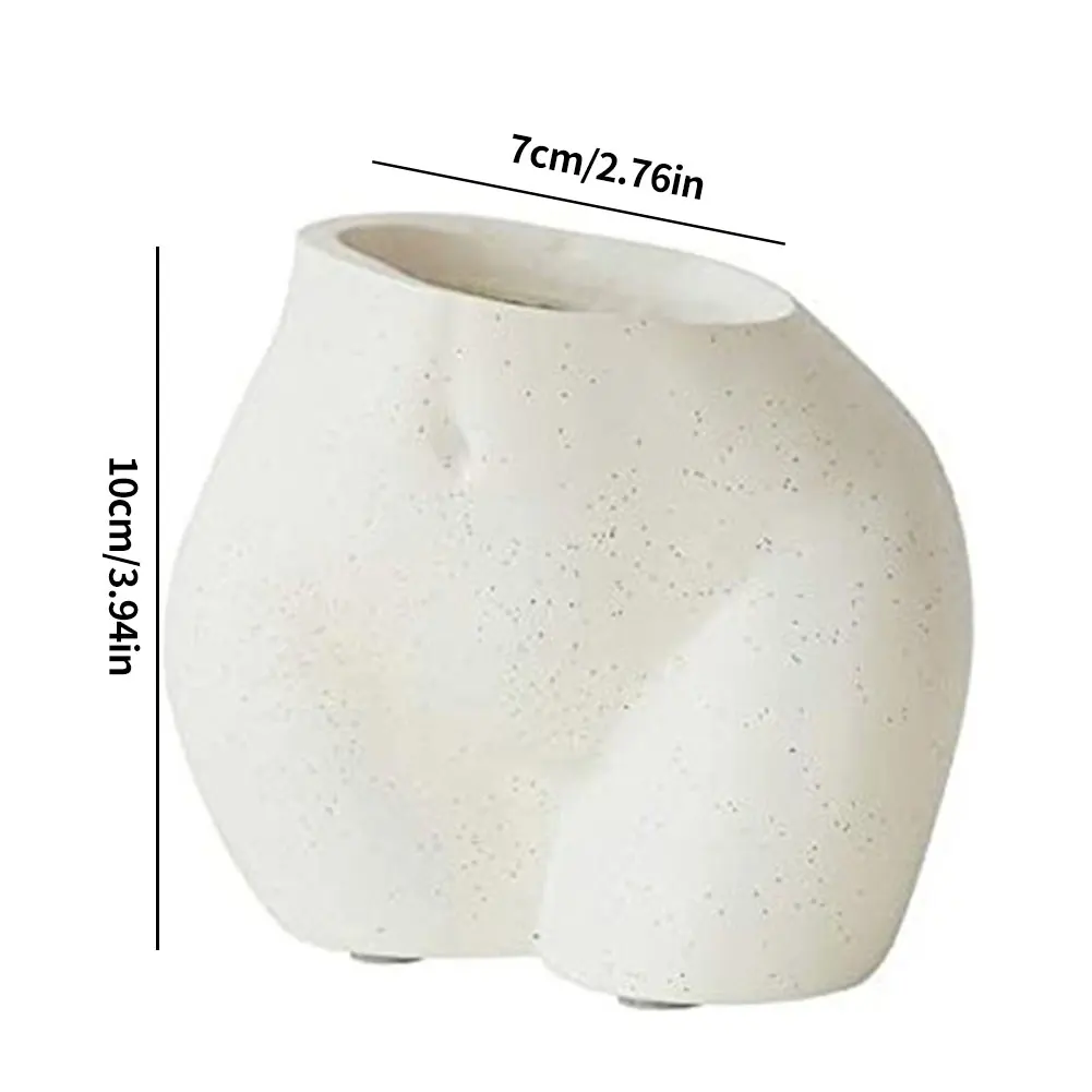 

Female Body Plant Pot Resin Succulent Flower Plant Pot Chest Butt Shaped Vase Planting Machine Home Office Garden Ornaments
