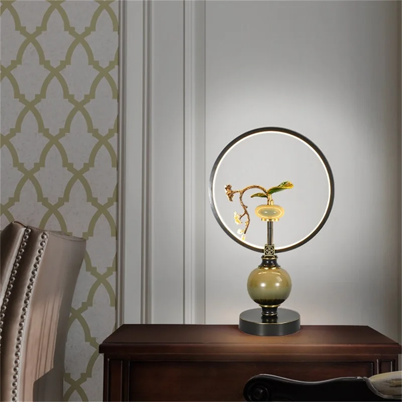 Керамические настольные лампы WPD Настольный светильник роскошный современный