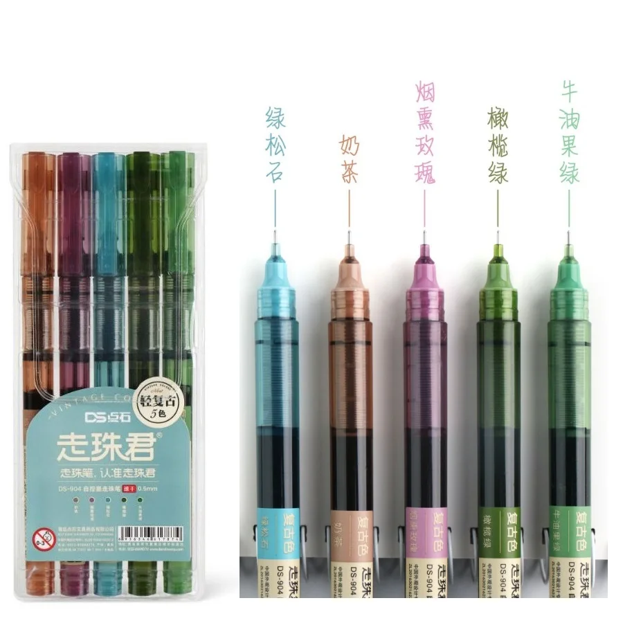 

Набор гелевых ручек VALIOSOPA, 5 шт., 0,5 мм, 10 цветов