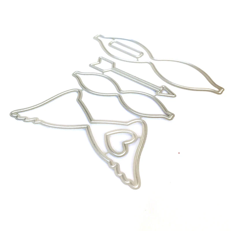 Набор галстуков бабочек формы штампы Скрапбукинг День Св. Валентина сердце