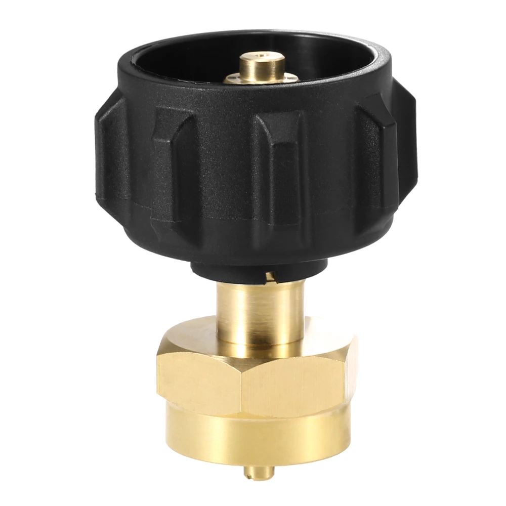

Safety QCC1/Type1 Regulator Valve Refill Adapter for 1LB Small Cylinders Propane Refiller Canister Fill Coupler Solid Brass