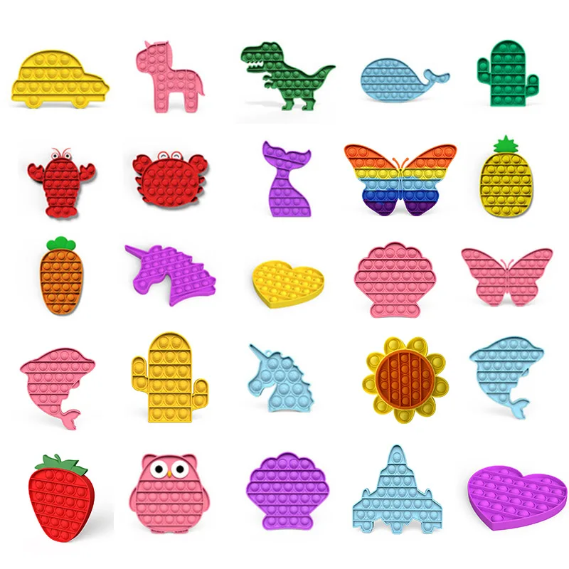 Игрушки Забавный Непоседа простой димпель Поппи-игрушка пузырь поп сенсорная