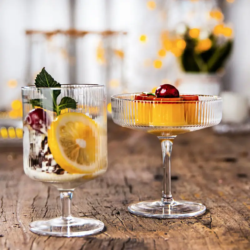 Чашка для мороженого скандинавский вертикальный бокал коктейлей с вертикальным