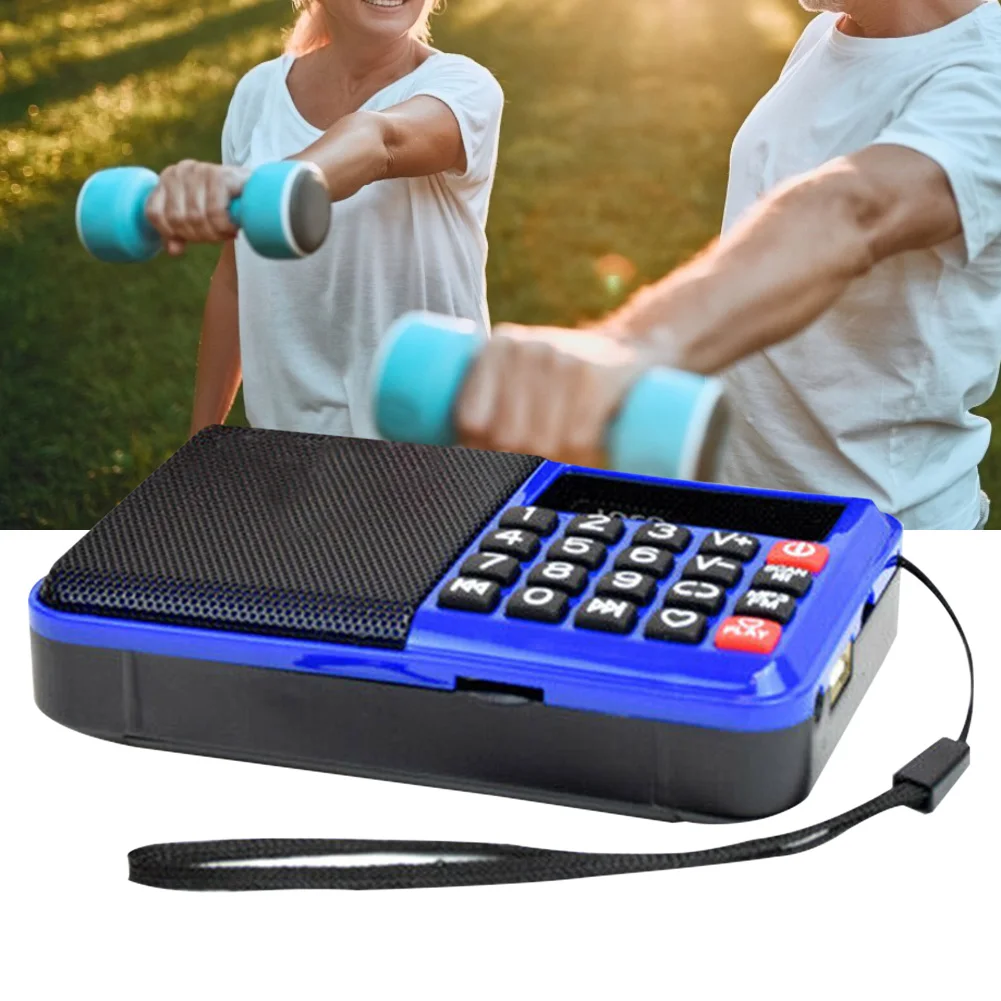 Elder Easy Operation MP3 Player Digital Button Portable FM Radio TF Card Multifunctional Home Music Boombox Wireless | Электроника