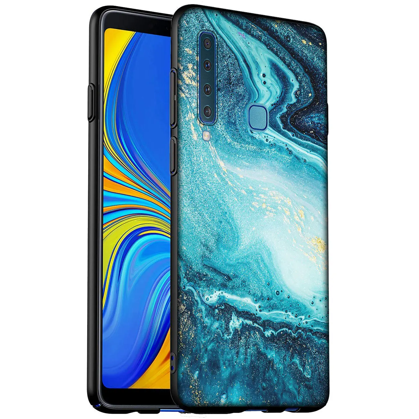 Blue Sea Wave Custom Soft Phone Case for Samsung Galaxy A51 A71 A81 A91 A41 A21 A11 A01 A2 Core J8 J7 J4 J6 Plus Prime 2018 |