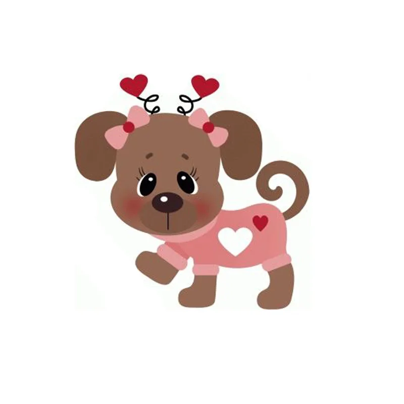 Новогодние металлические штампы для вырезания в виде собаки рамки тиснения и