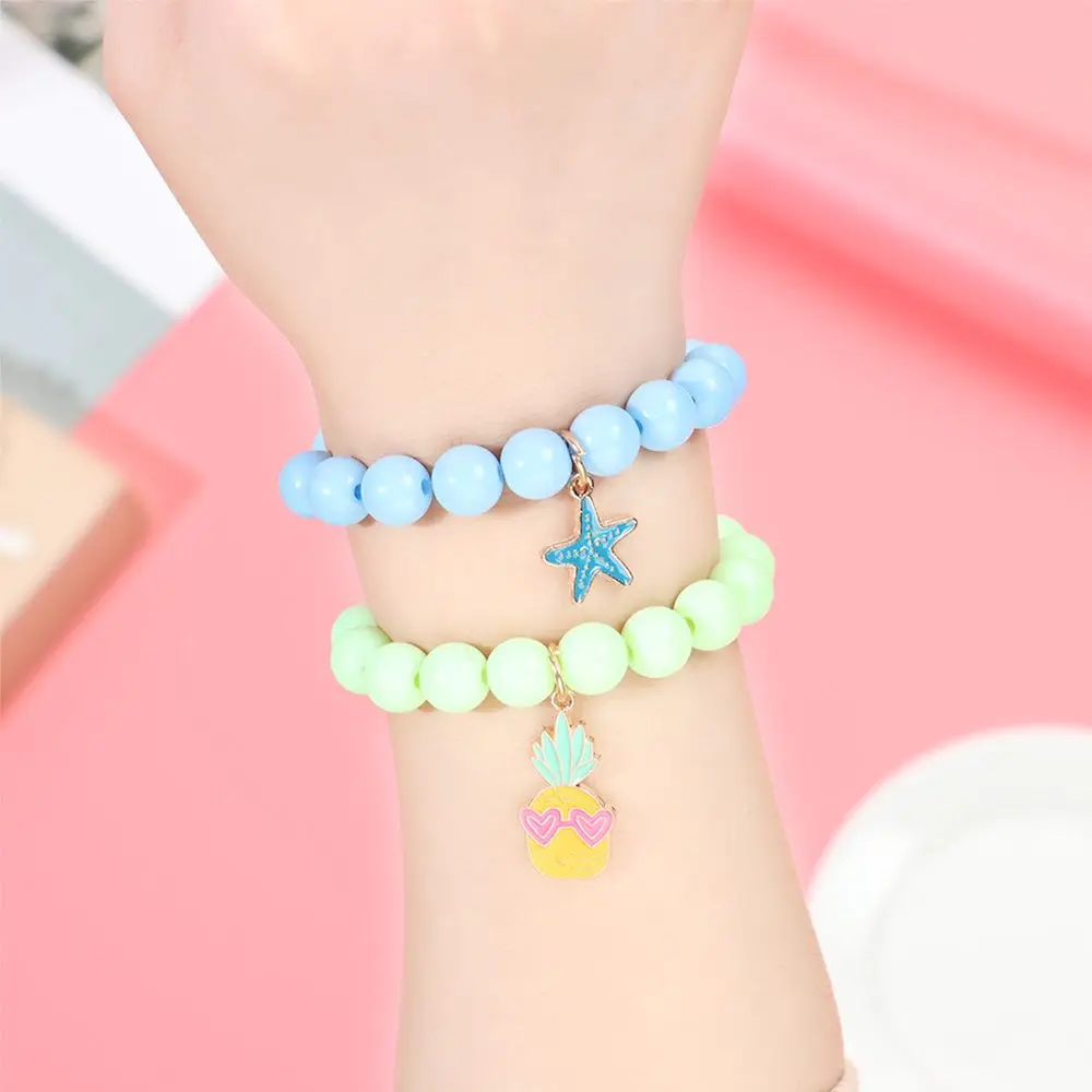 Милые Подвески из сплава в виде конфет акриловые бусины детский браслет Детские