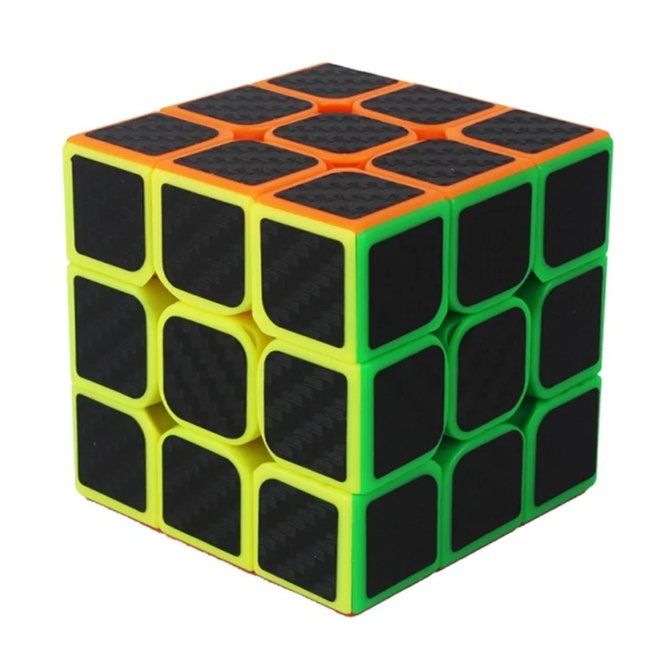

YUXIN Кубик Рубика Наклейка из углеродного волокна 3x3x3 Speed Magic Cube 3 * 3 * 3 Cubo Magico 3x3 Профессиональная головоломка для детей Игрушка-головоломка для детей Подарочные развивающие игрушки