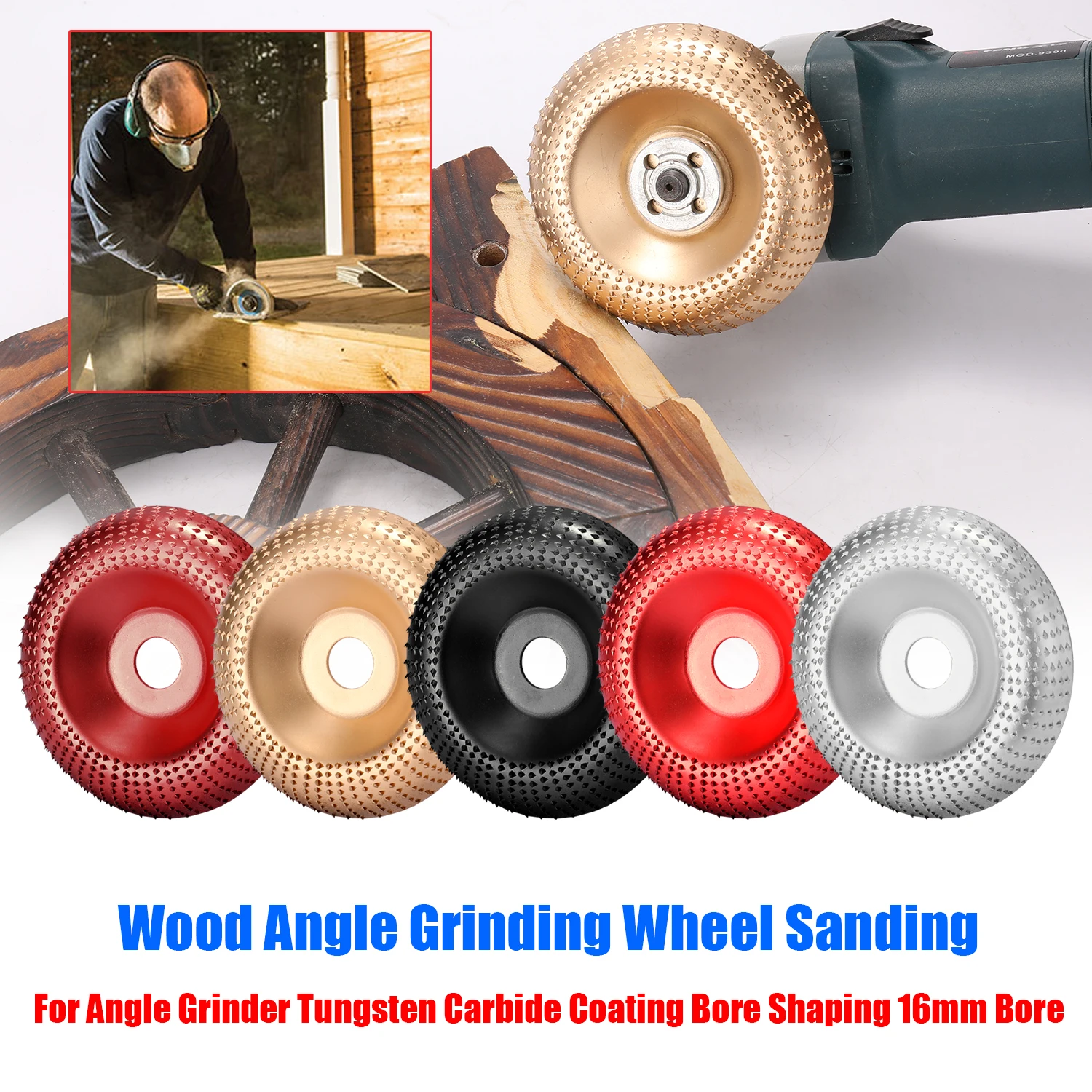 

Wood Angle Grinding Wheel Sanding Carving Rotary Tool 85/100mm Angle Grinder Wood Carving Disc Sanding Abrasive Disc Tool