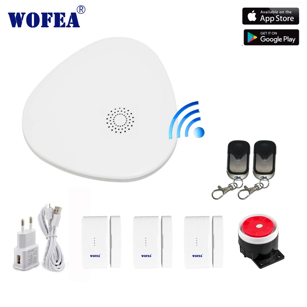 Смартфон wofea IOS и Android App smart hostv10wifi домашняя система охранной