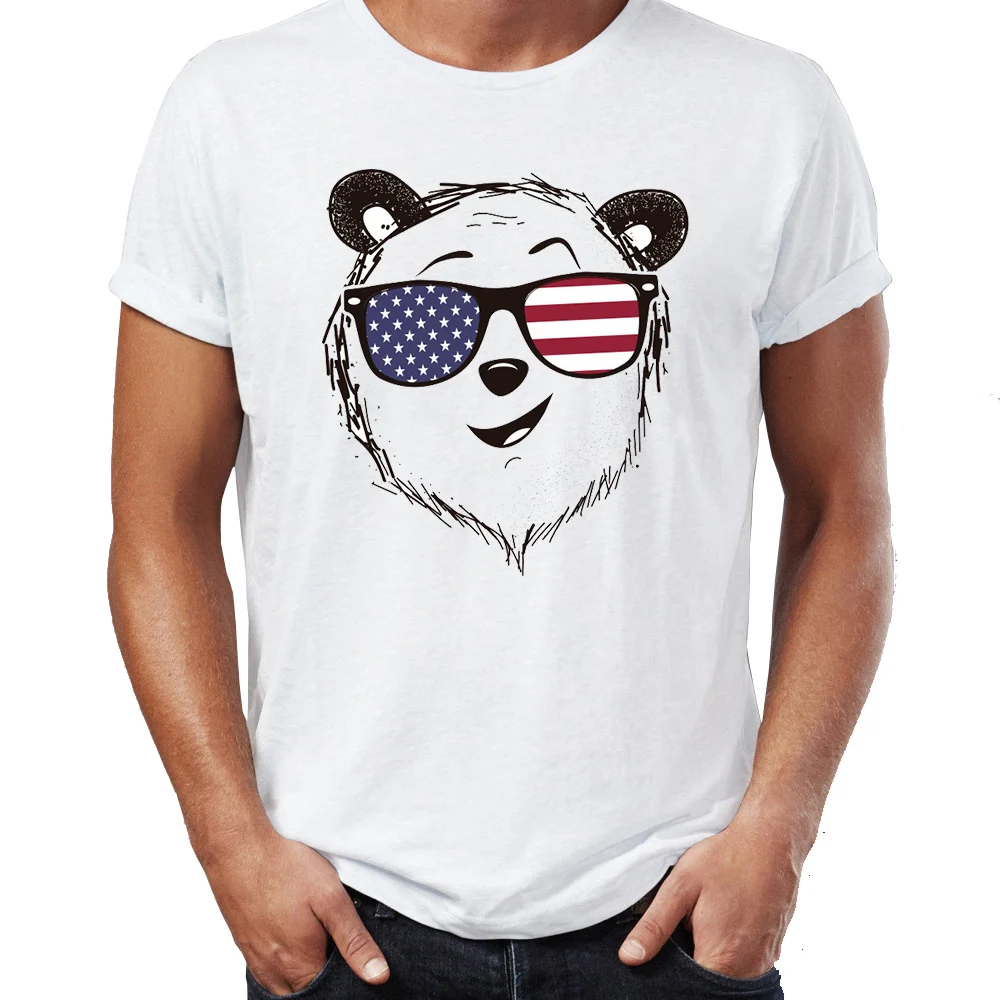 2019 Модная креативная графическая футболка с изображением панды независимости 4