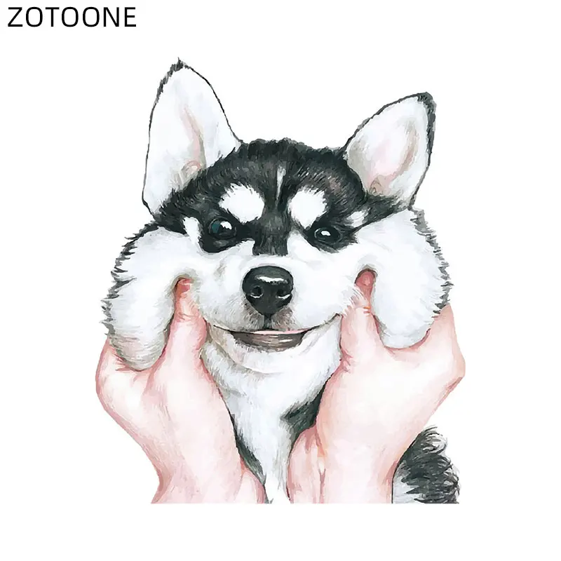 

ZOTOONE Cartoon Many Kinds of Dogs Patch for Clothes T-shirt Iron on Heat Transfers Stickers for Kids DIY Patches Appliques O