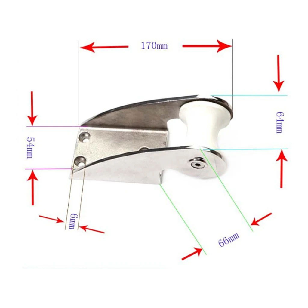 Морской Якорный Ролик из нержавеющей стали 316 Сверхмощный 170 мм | Автомобили и