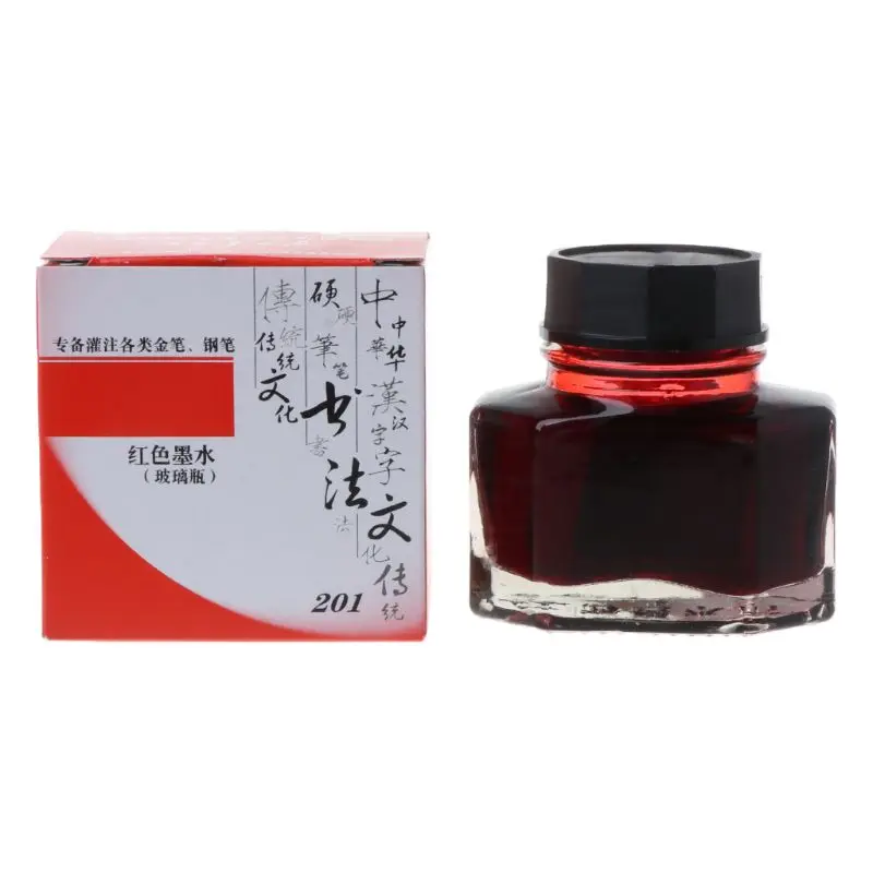 50ml Bottled Glass Smooth Writing Fountain Pen Ink Refill School Student Stationery Office Supplies | Канцтовары для офиса и