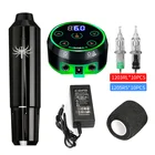 Ротационная тату-машинка, набор ручек, блок питания для татуировки, ротационный набор ручек с картриджными иглами для перманентного макияжа, ассортимент