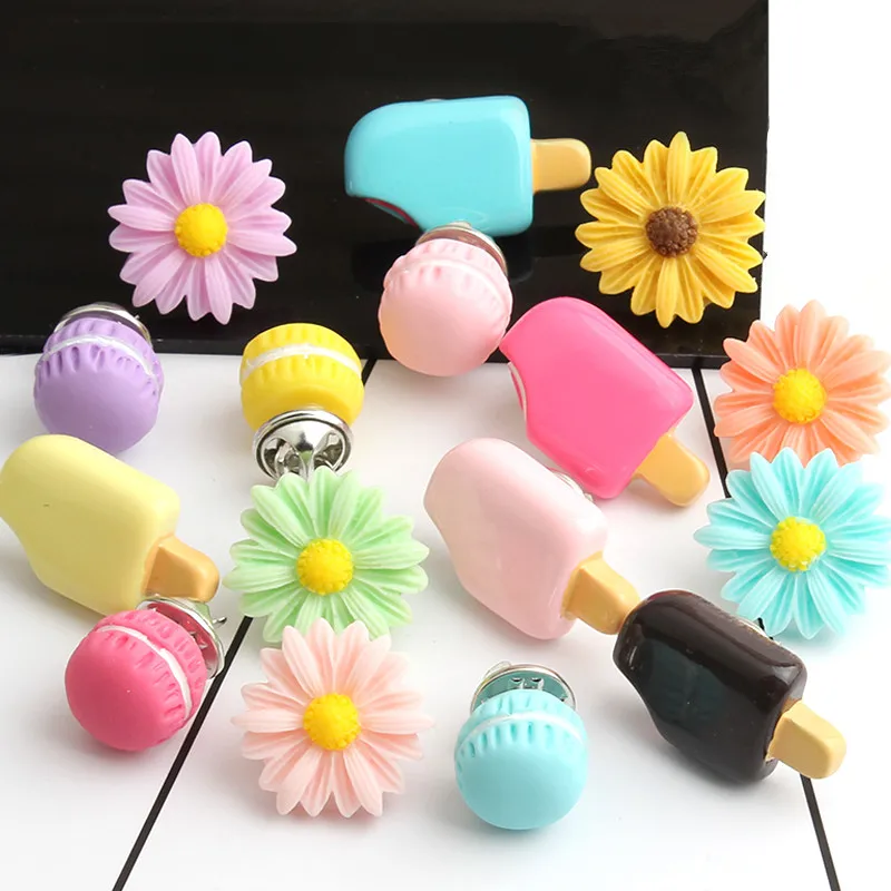 Мультфильм Мороженое Макарон сладкий булавка брошь цветок симпатичный значок