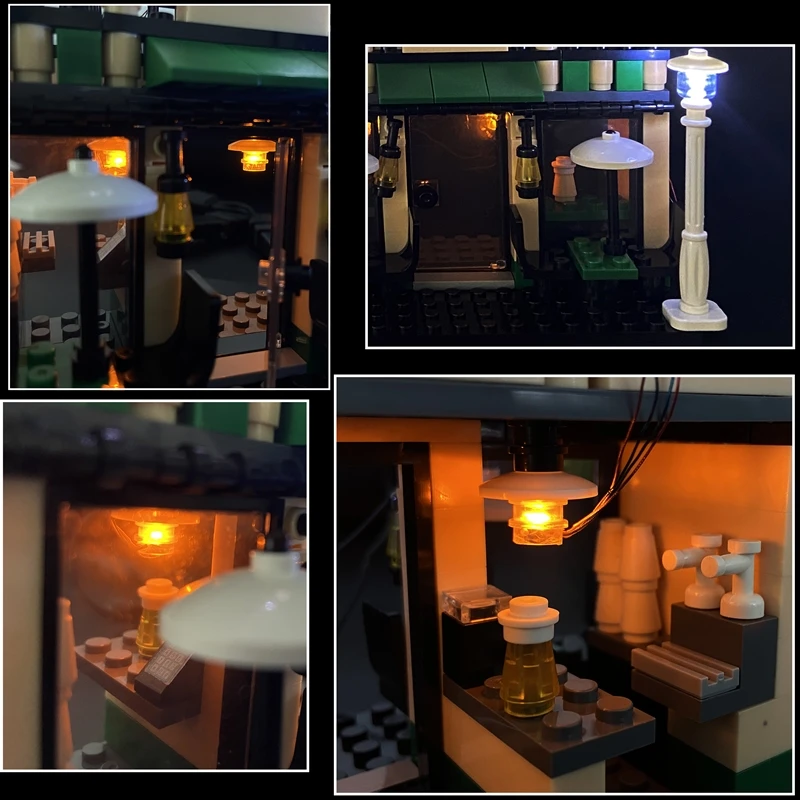 Город Мини Свет Ночной вид уличные кафе розничная продажа магазин архитектура