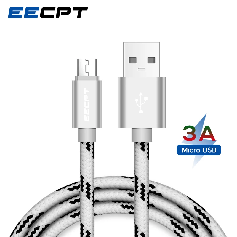 Кабель Micro USB EECPT 3A кабель для быстрой зарядки и передачи данных Samsung Xiaomi Redmi Note 5 4