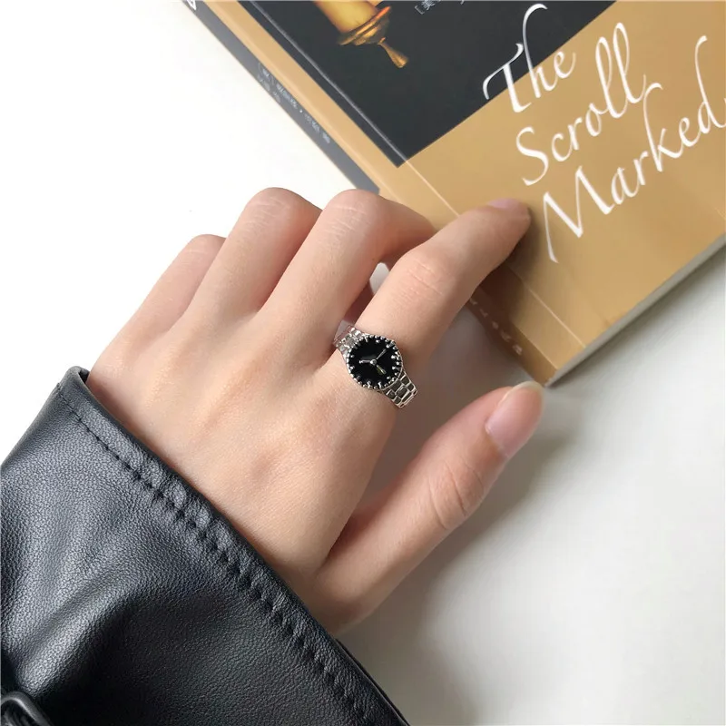 

South Korea contracted ins wind watches shape design rings for women personality niche index finger ring