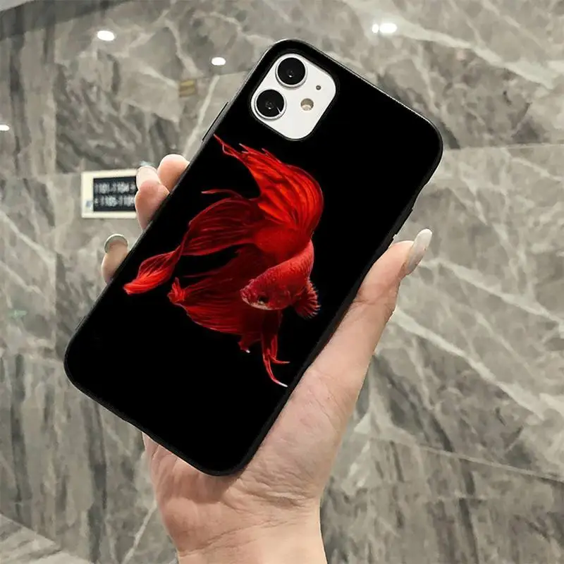 MaiYaCa Art Painting Goldfish Phone Case for iPhone 11 12 13 mini pro XS MAX 8 7 6 6S Plus X 5S SE 2020 XR case