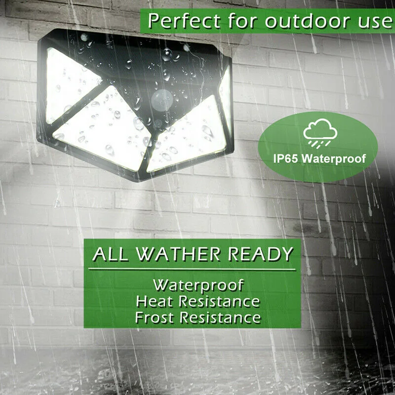 Солнечная энергия настенный светильник Сад Открытый PIR датчик движения лампа