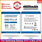 Аккумулятор LOSONCOER 4600 мАч для Samsung Galaxy J1 Ace 3G Duos J111F, литий-полимерные батареи