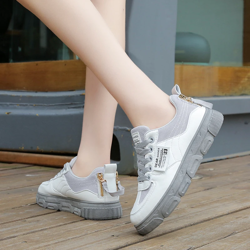 Белая обувь женские кроссовки женская повседневная Zapatos De Mujer сезон весна дышащая