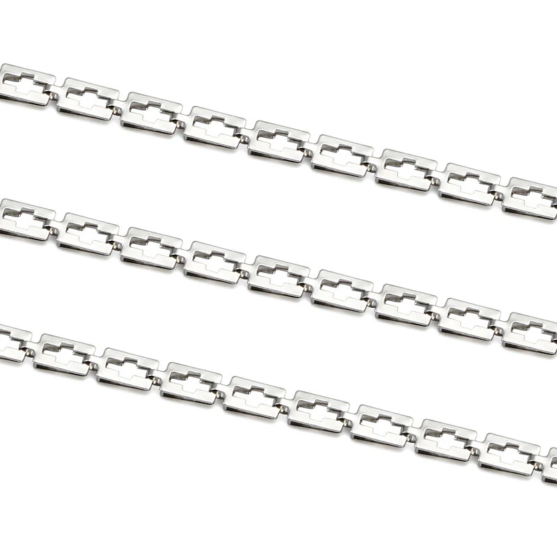 Цепочка с квадратными звеньями в стиле хип-хоп для мужчин и женщин | Украшения