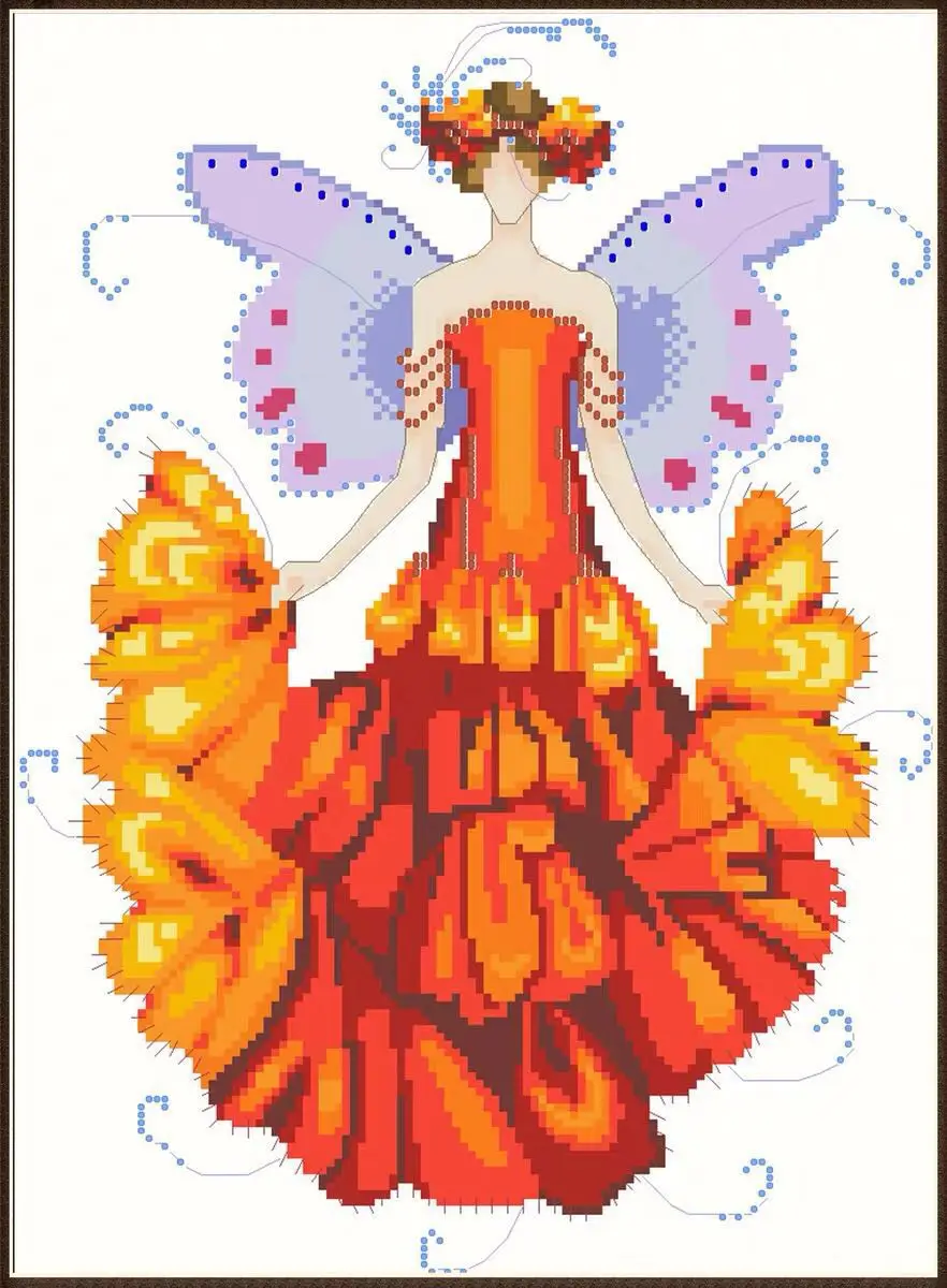 

Вышивка крестиком 14CT 16CT 18CT, вышивка крестиком по номерам DIY, Сказочная NC200