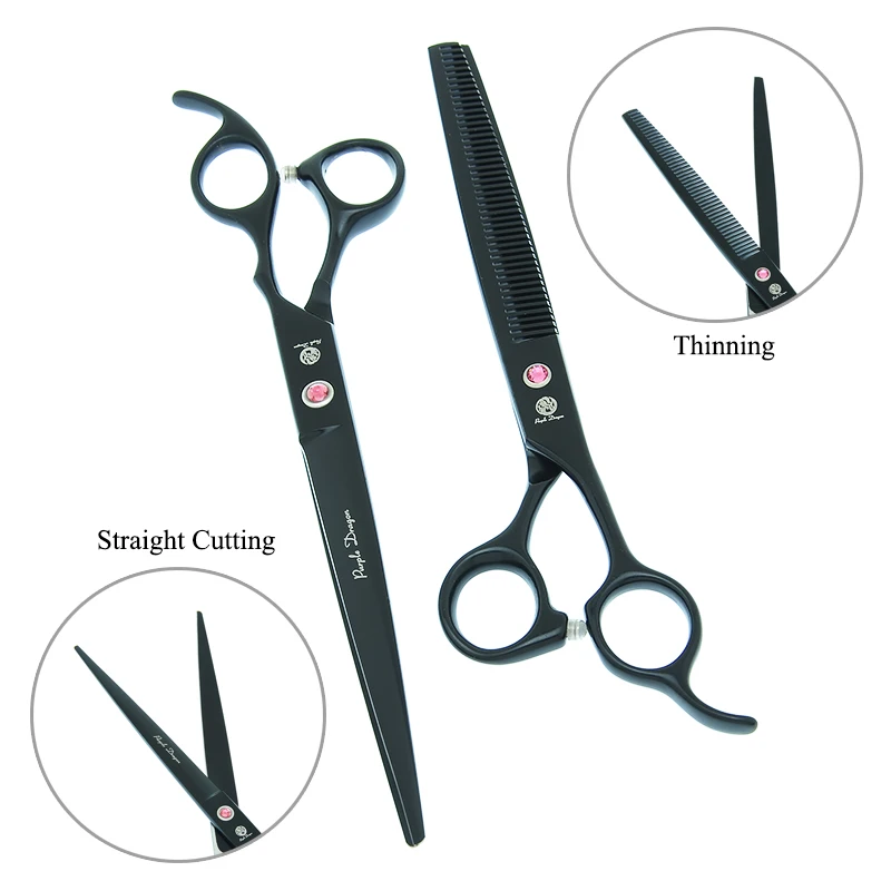 Фиолетовый дракон 8 0 &quotИзогнутые Ножницы для домашних животных собак режущие